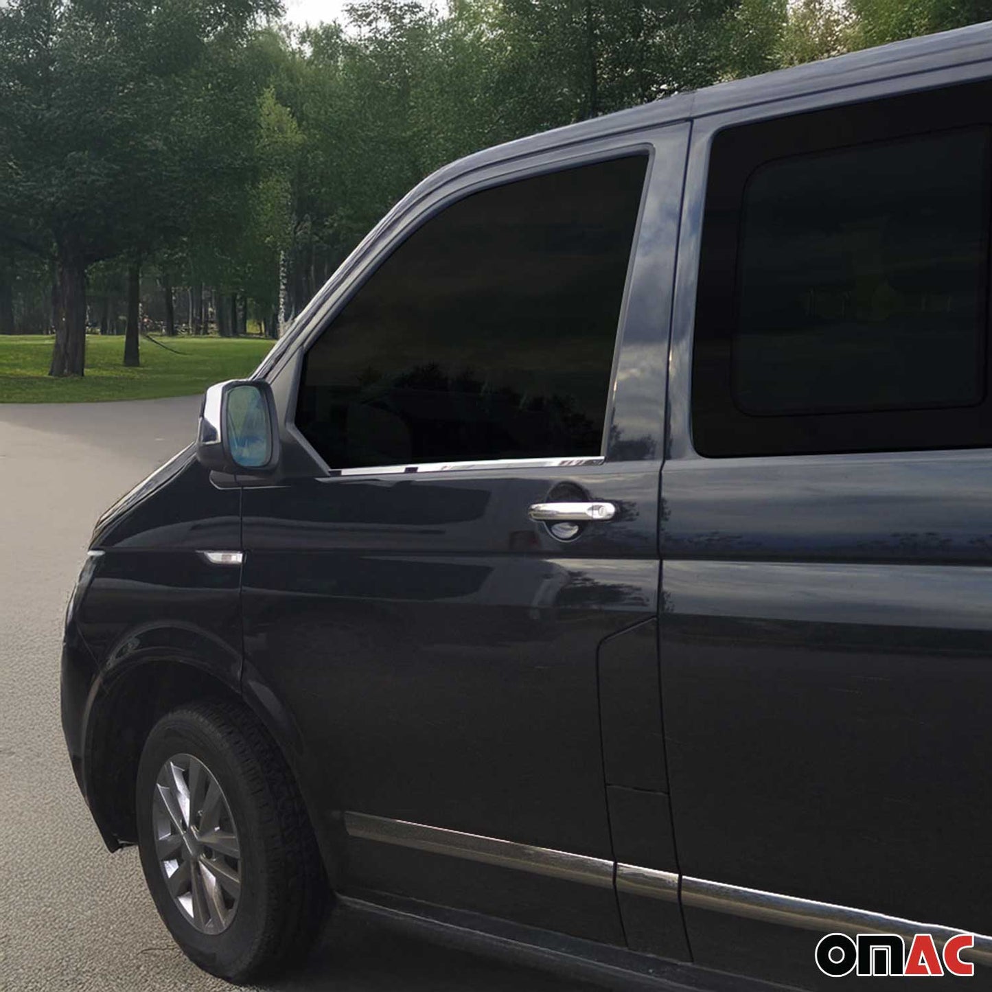 Fensterleisten Zierleisten für VW Transporter T5 Multivan Caravelle Edelstahl 2x