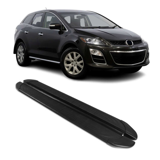 Trittbretter Seitenschweller für Mazda CX-7 2006-2012 Aluminium Schwarz 2tlg