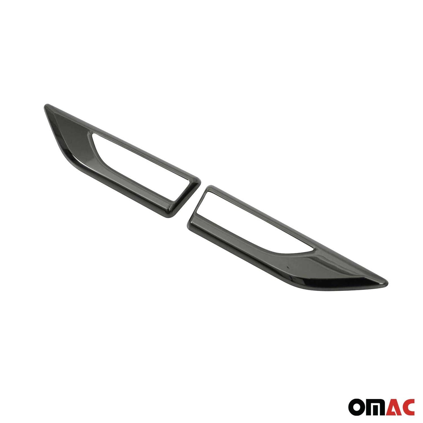 Blinkerrahmen Signalblende Blinker Rahmen für VW Caddy 2015-2020 Chrom Dunkel 2x