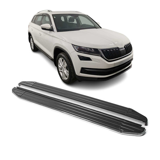 Trittbretter Seitenschweller für Skoda Kodiaq 2017-2024 ABE Alu