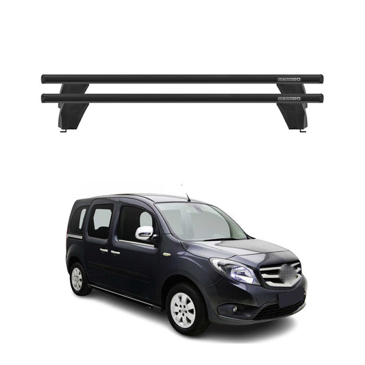 Menabo Dachträger Grundtäger für Mercedes Citan W415 2012-2021 75kg Alu Schwarz
