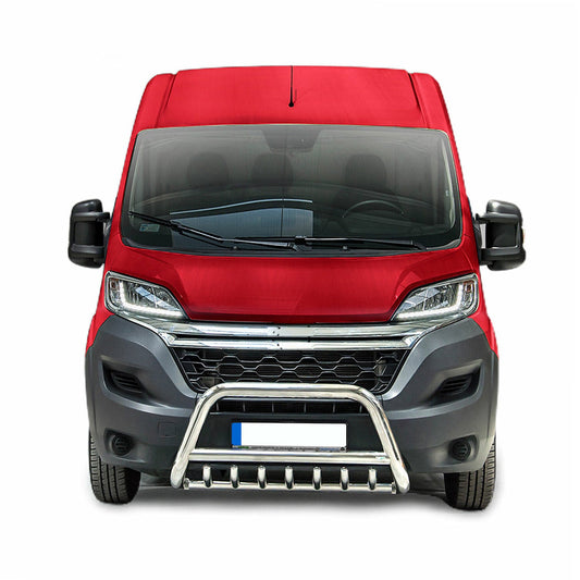 Bară de protecție/buton față pentru Citroen Jumper 2006-2016 cu ABE (omologare de tip germană) Oțel argintiu
