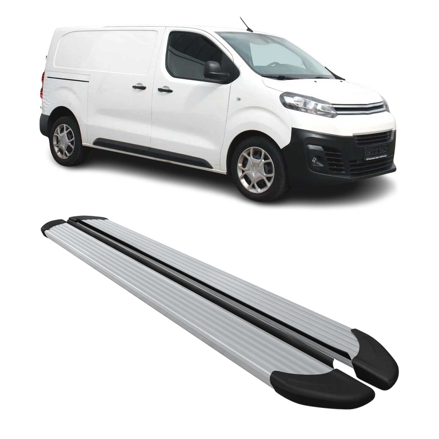 Seitenschweller Trittbretter Schweller für Citroen Jumpy 2016-2025 L2 L3 Alu