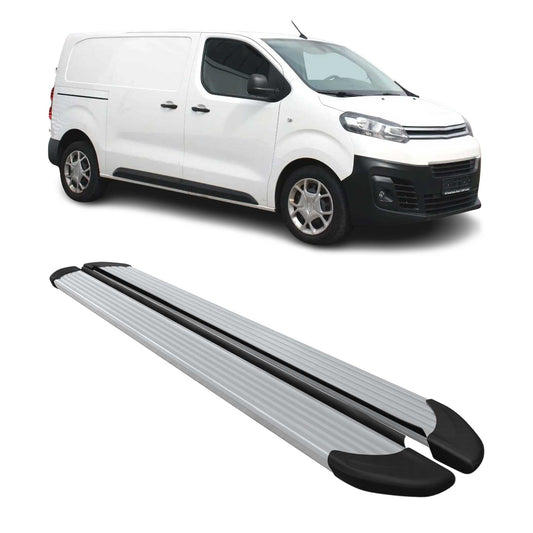 Seitenschweller Trittbretter Schweller für Citroen Jumpy 2016-2025 L2 L3 Alu