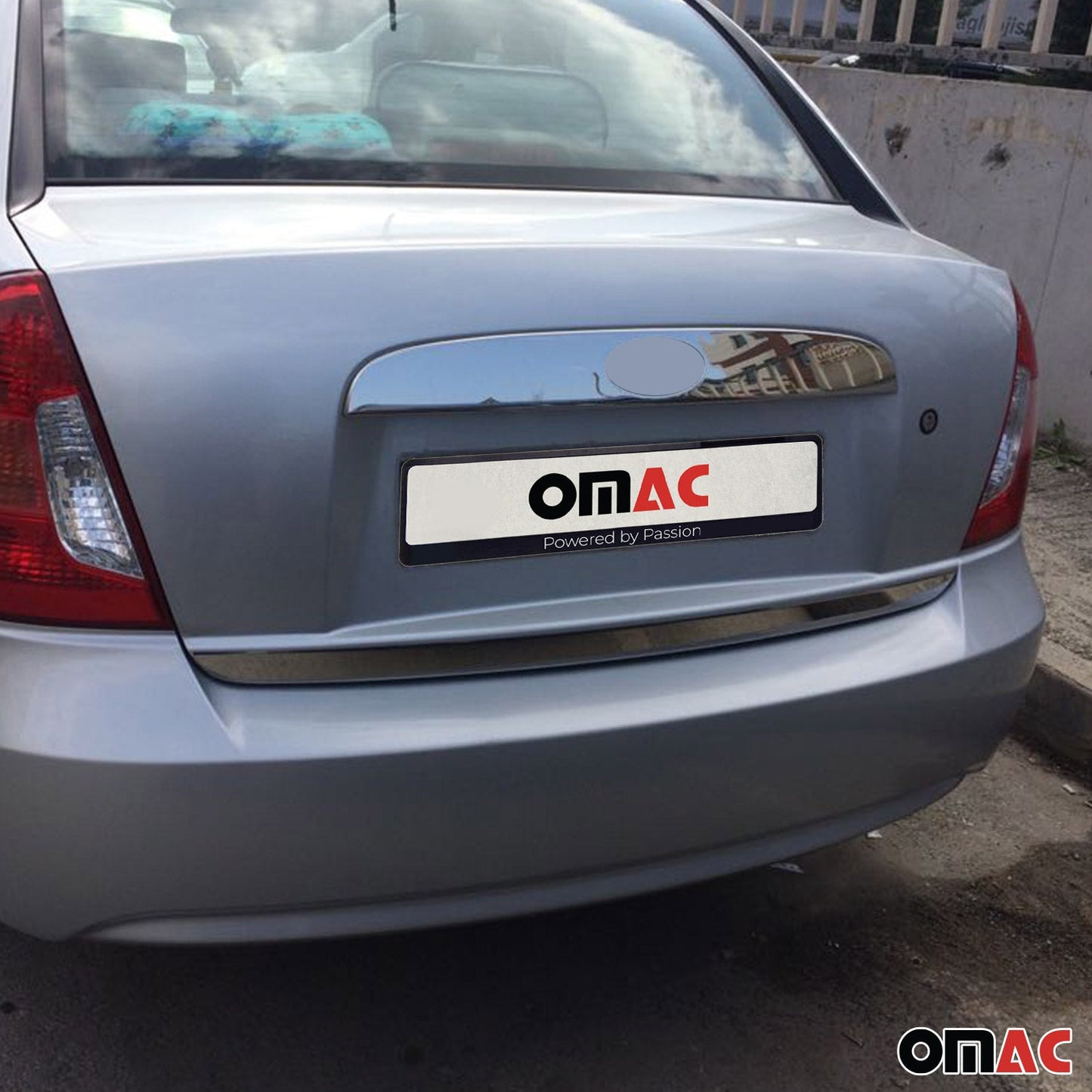 Bandă decorativă portbagaj, bandă decorativă spate pentru Hyundai Accent Era 2005-2011, oțel inoxidabil cromat