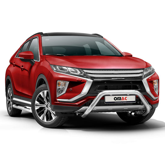 Bară de protecție/buton față pentru Mitsubishi Eclipse Cross 2017-2022, omologată ABE, argintie