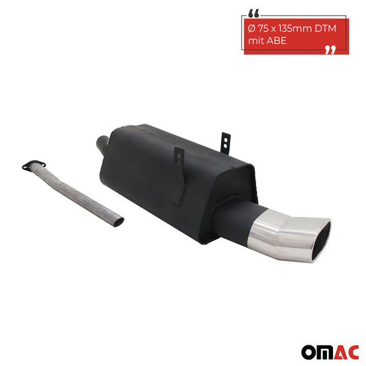 Novus Sportauspuff für BMW 3er E36 320 / 323 135x75 DTM Endschalldämpfer mit ABE
