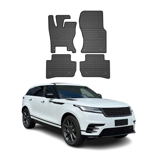 2017-2025 Land Rover Velar Fußmatten Gummi Schwarz 4 tlg