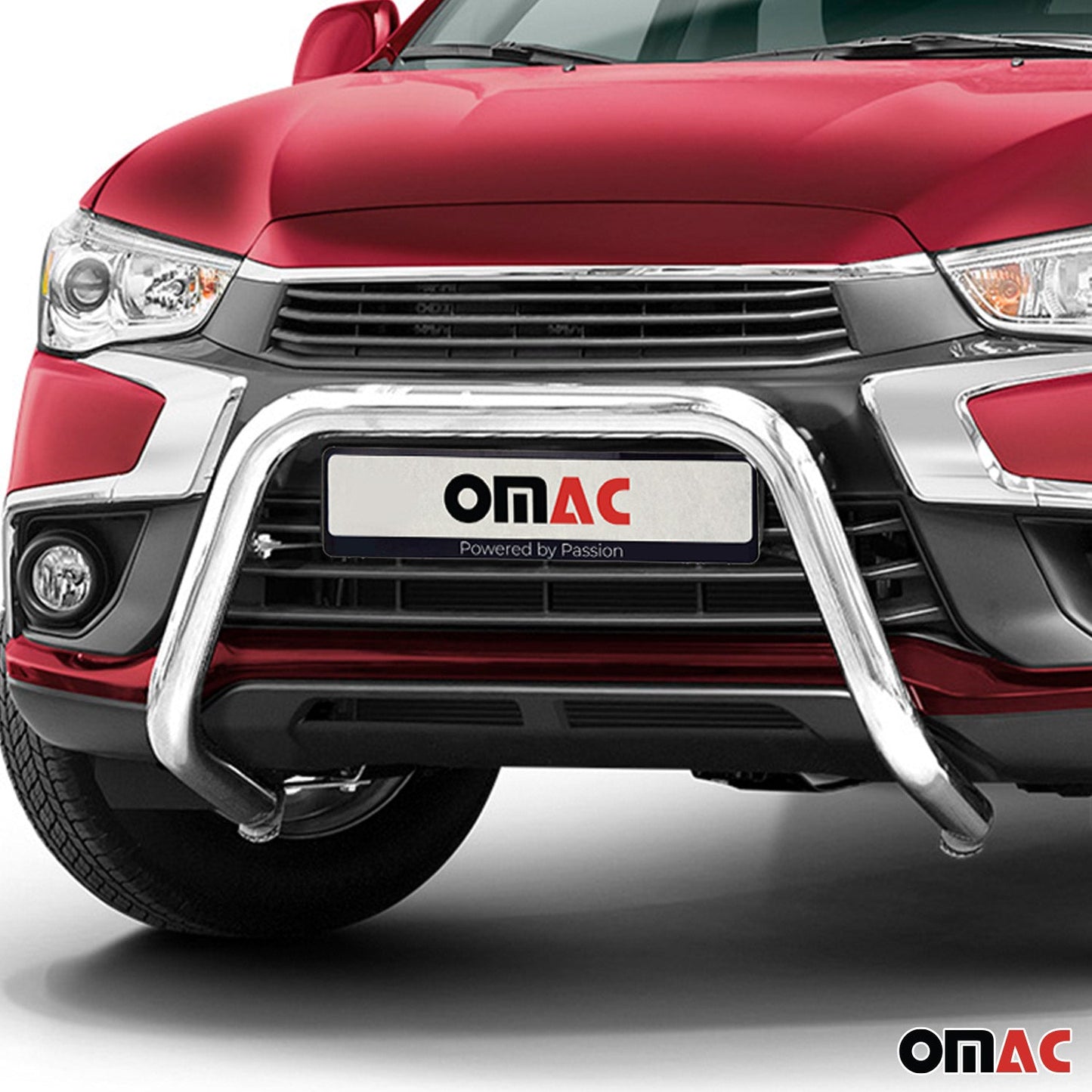 Bară de protecție/buton față pentru Mitsubishi ASX 2017-2022 cu ABE (omologare de tip germană) argintiu