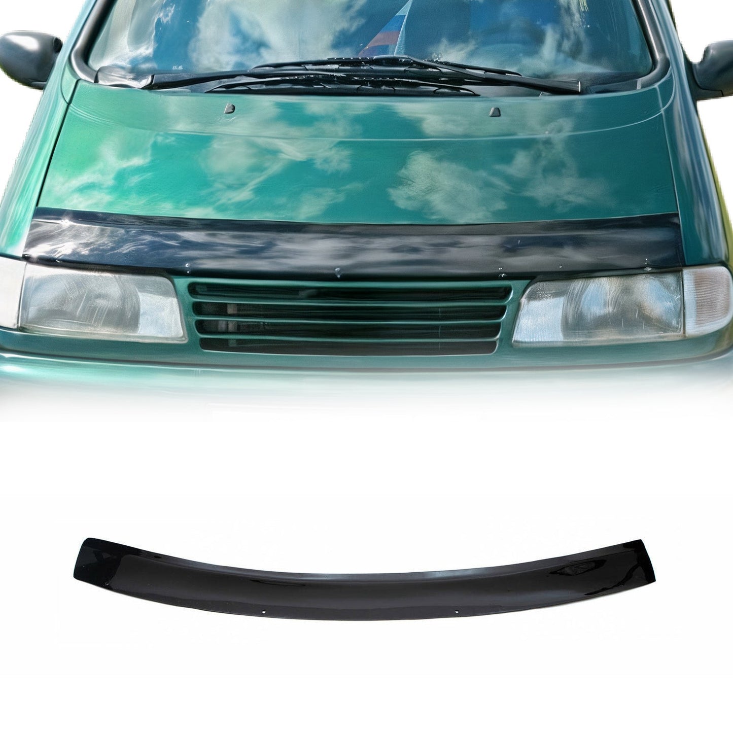 Motorhaube Deflektor Insekten Steinschlagschutz für VW Sharan 1995-2000 Dunkel