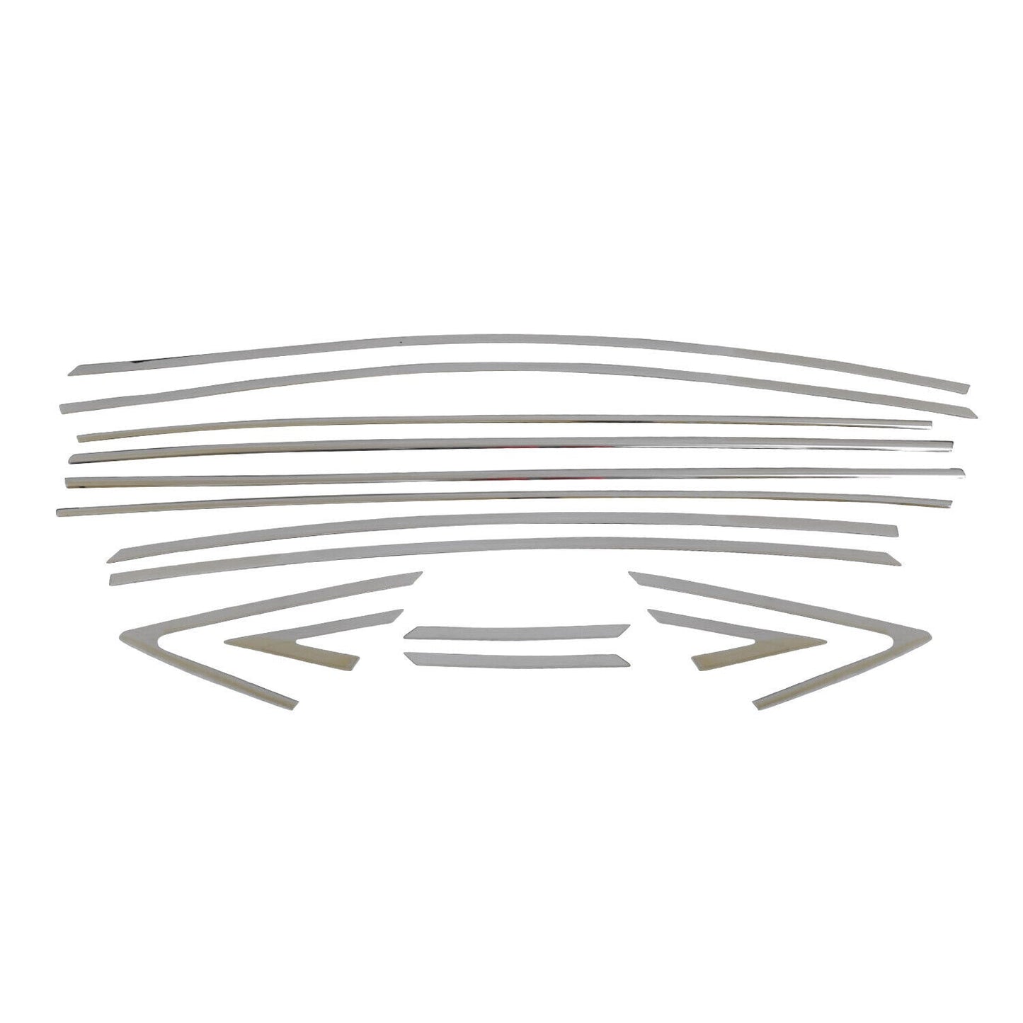 Fensterleisten Zierleisten für Hyundai Accent Blue Solaris 2012-2020 Chrom 14tlg