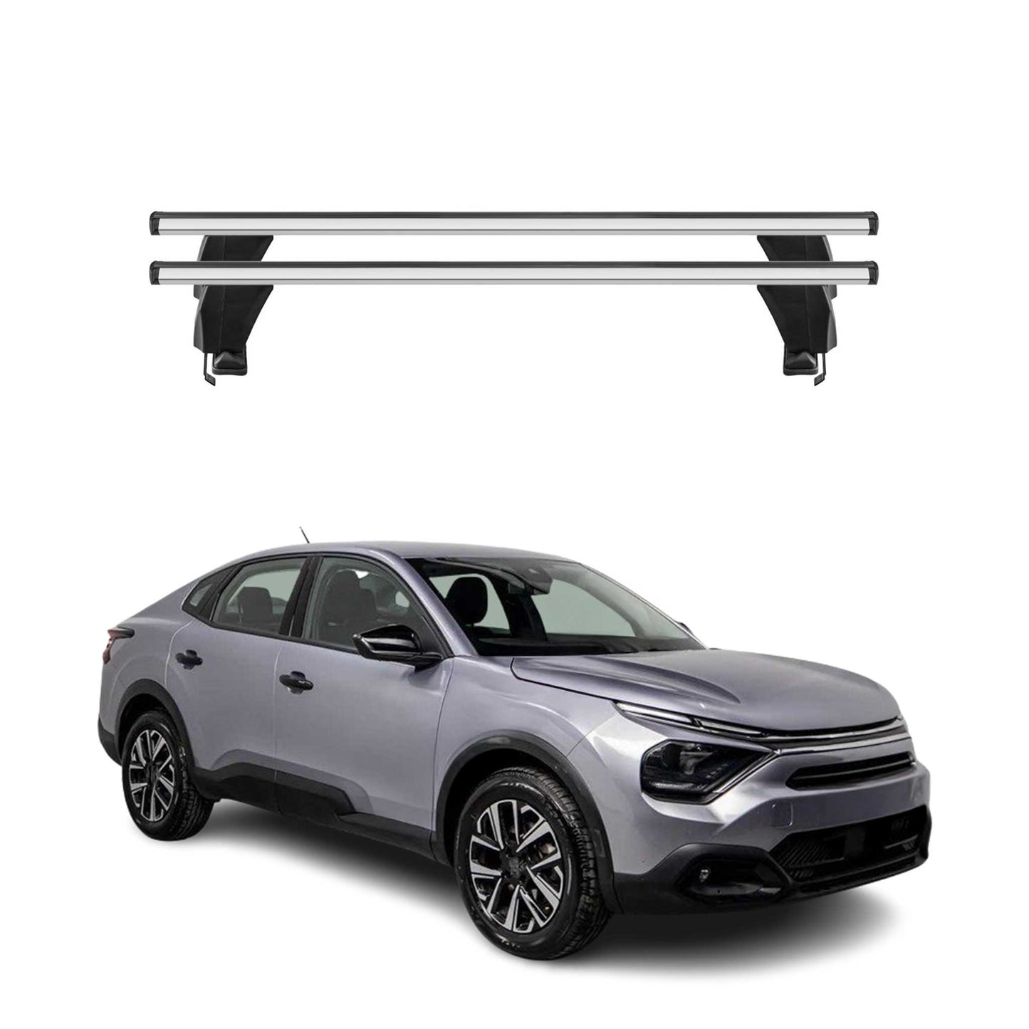 Menabo Dachträger Grundträger für Citroen C4X / e-C4X 2022-2025 Alu Grau 2tlg