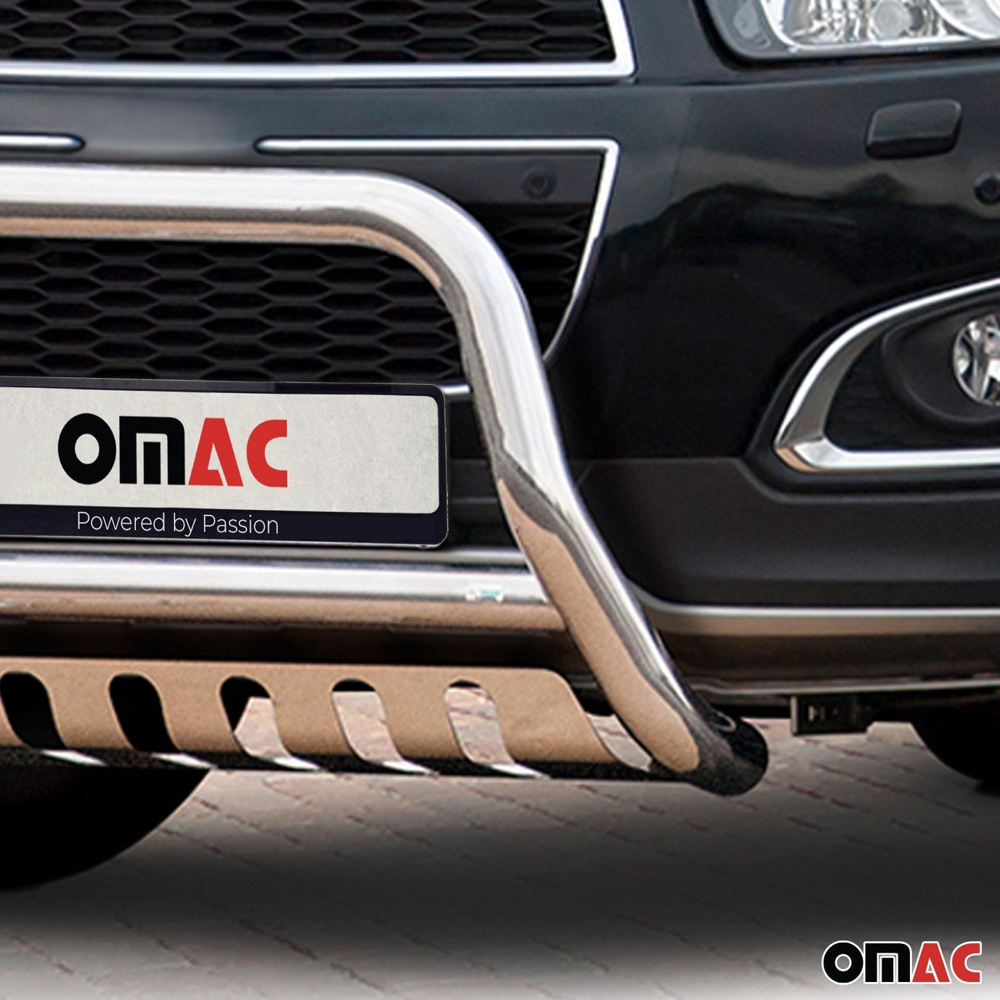 Bară de protecție/buton față pentru Chevrolet Captiva 2012-2015 cu ABE (omologare de tip germană) Oțel argintiu