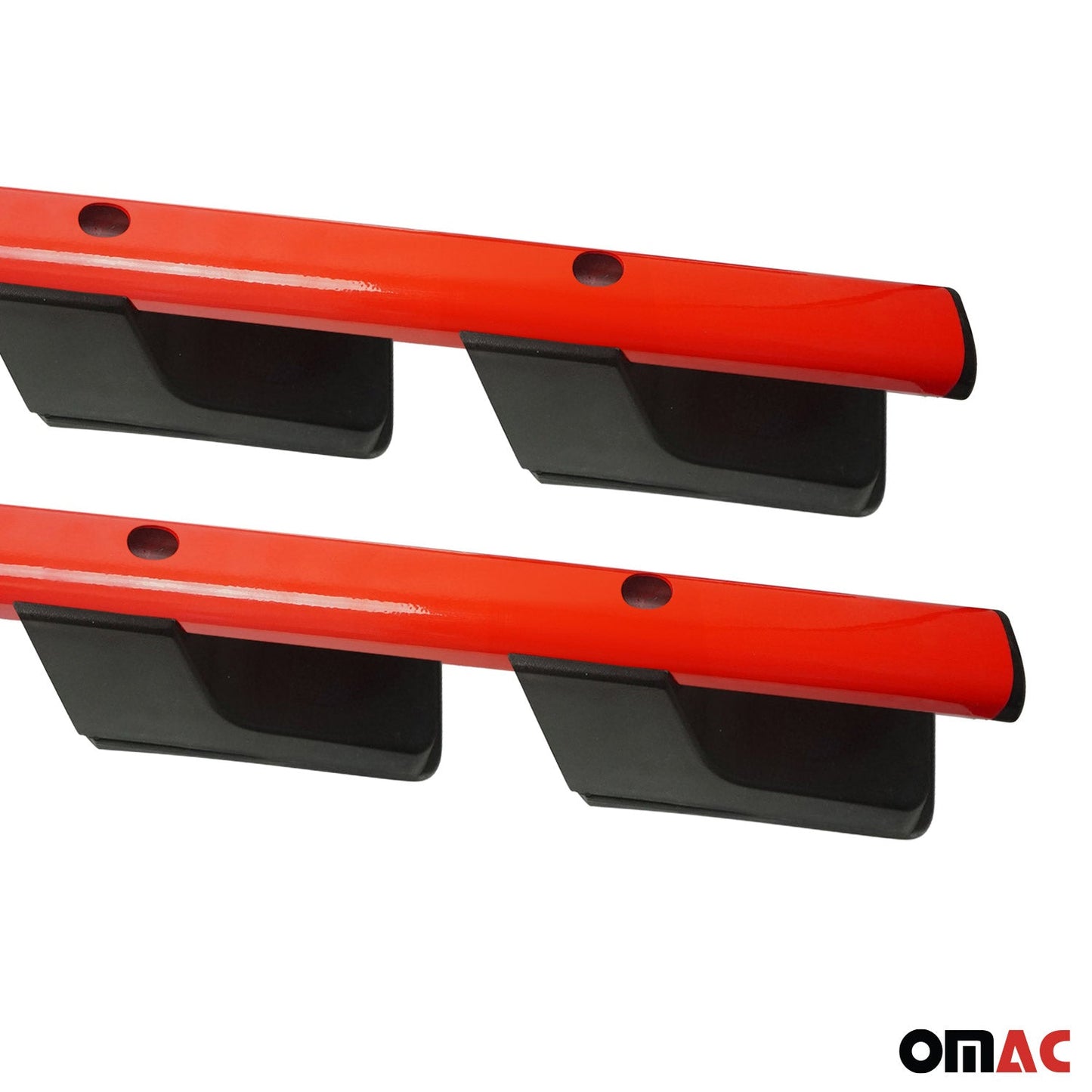 Aluminiowe poprzeczki dachowe do VW Amarok DoubleCab 2010-2022, homologowane przez ABE, czerwone, zestaw 2 szt.