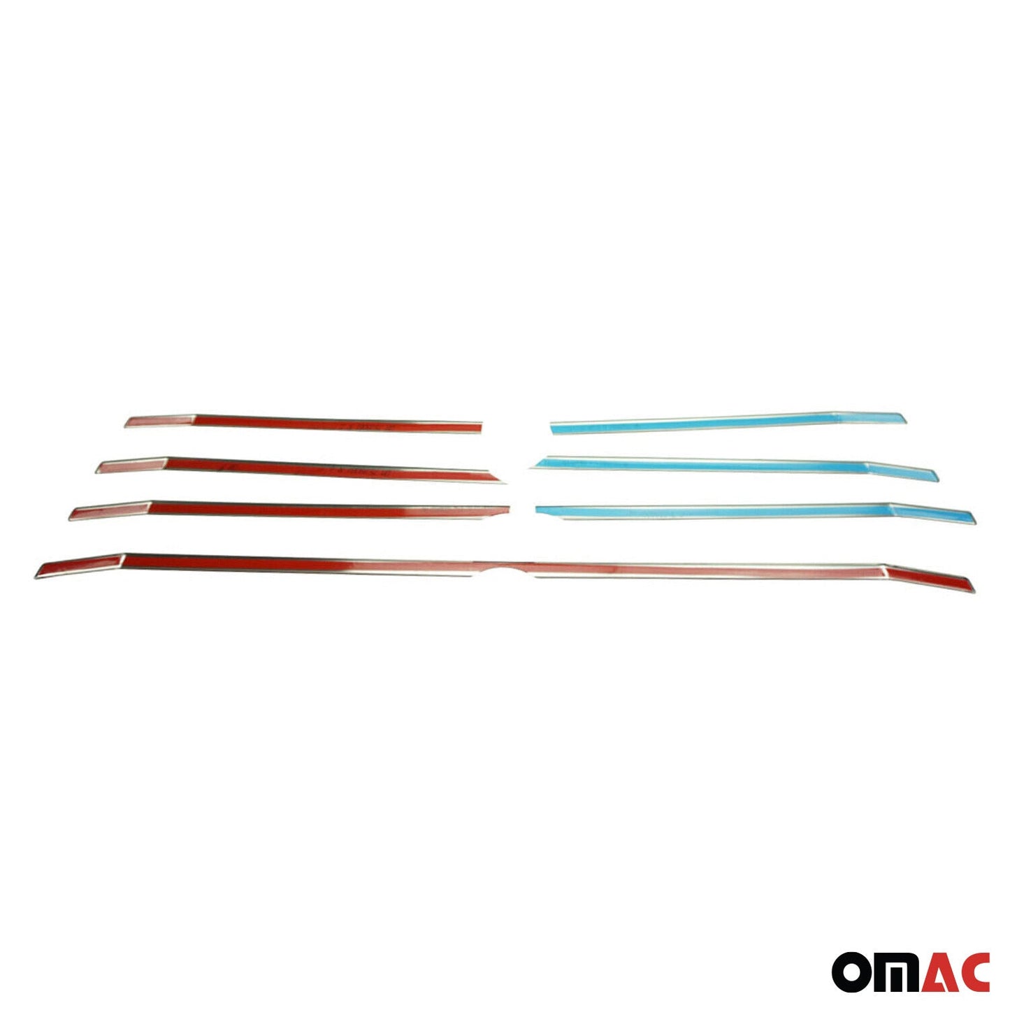 Benzi decorative grilă radiator pentru VW Crafter 2012-2017, oțel inoxidabil, argintiu, 5 bucăți