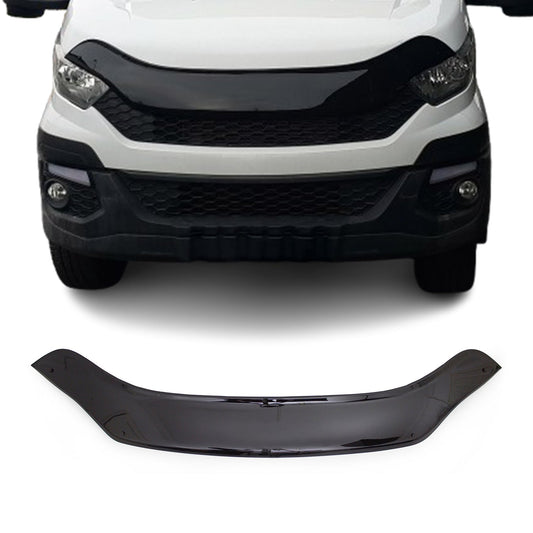 Motorhaube Deflektor Steinschlagschutz für Iveco Daily 2014-2023 Auto Schwarz 1x