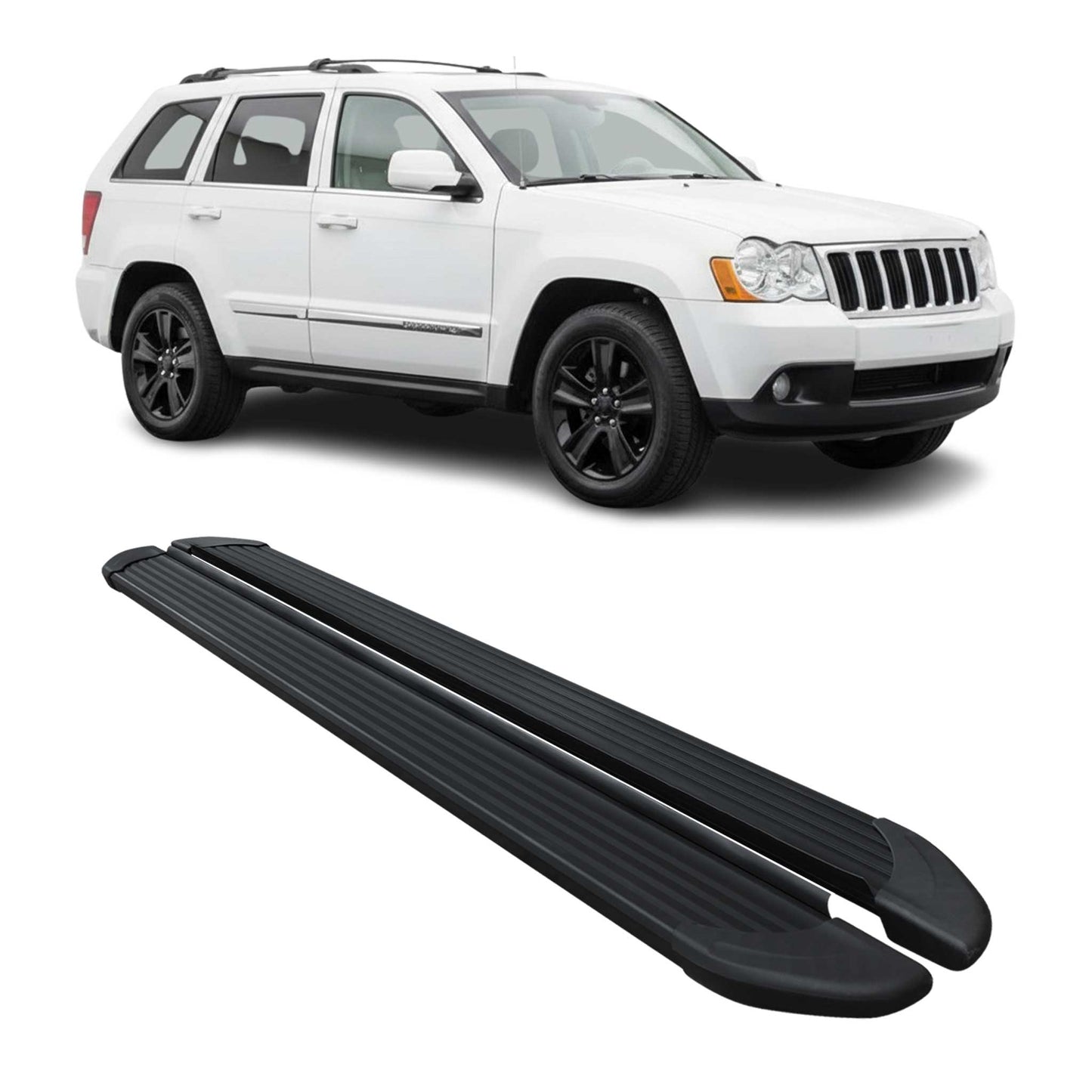 Praguri/scarci pentru Jeep Grand Cherokee 2005-2011, aluminiu, negru