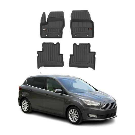 2010-2019 Ford C-Max Fußmatten TPE Schwarz 4 tlg