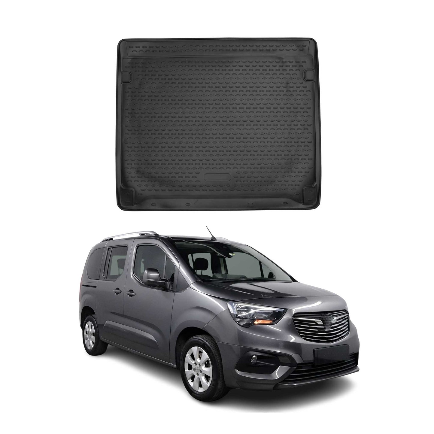 Kofferraummatte Kofferraumwanne für Opel Combo-e Life 2018-2025 Gummi TPE