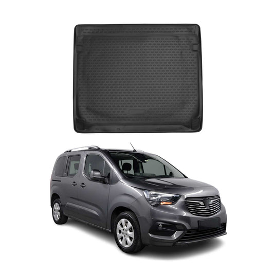 Kofferraummatte Kofferraumwanne für Opel Combo-e Life 2018-2025 Gummi TPE