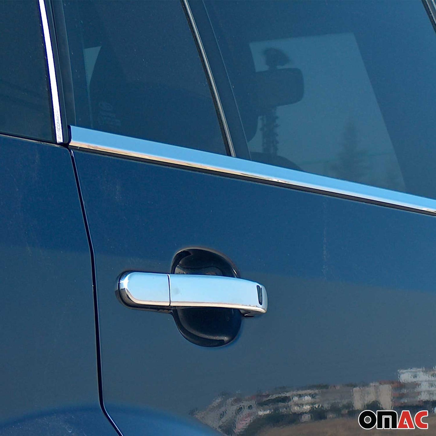 Benzi decorative pentru geamuri Ford Fusion 2002-2012, oțel inoxidabil cromat, 4 buc.