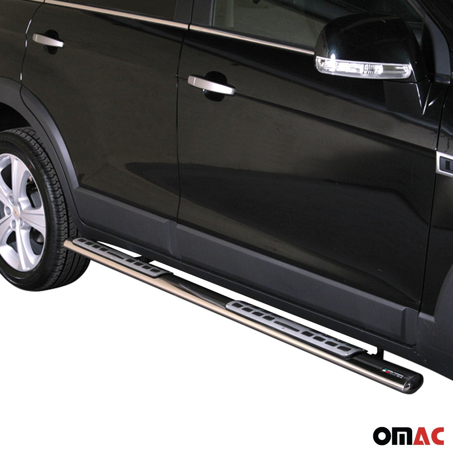 Praguri/praguri laterale din oțel inoxidabil pentru Chevrolet Captiva 2011-2016, argintii