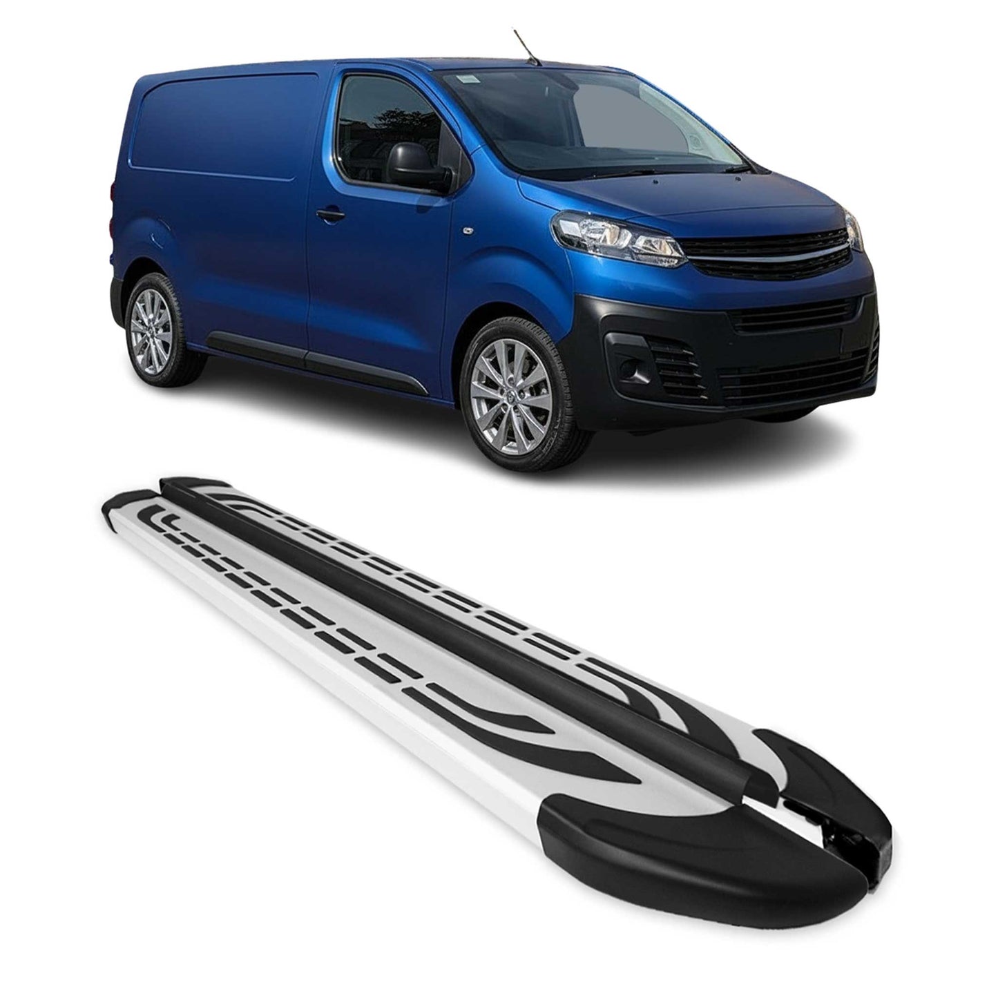 Trittbretter Seitenschweller Seitenbretter für Opel Vivaro C 2019-2025 L1 L2 Alu