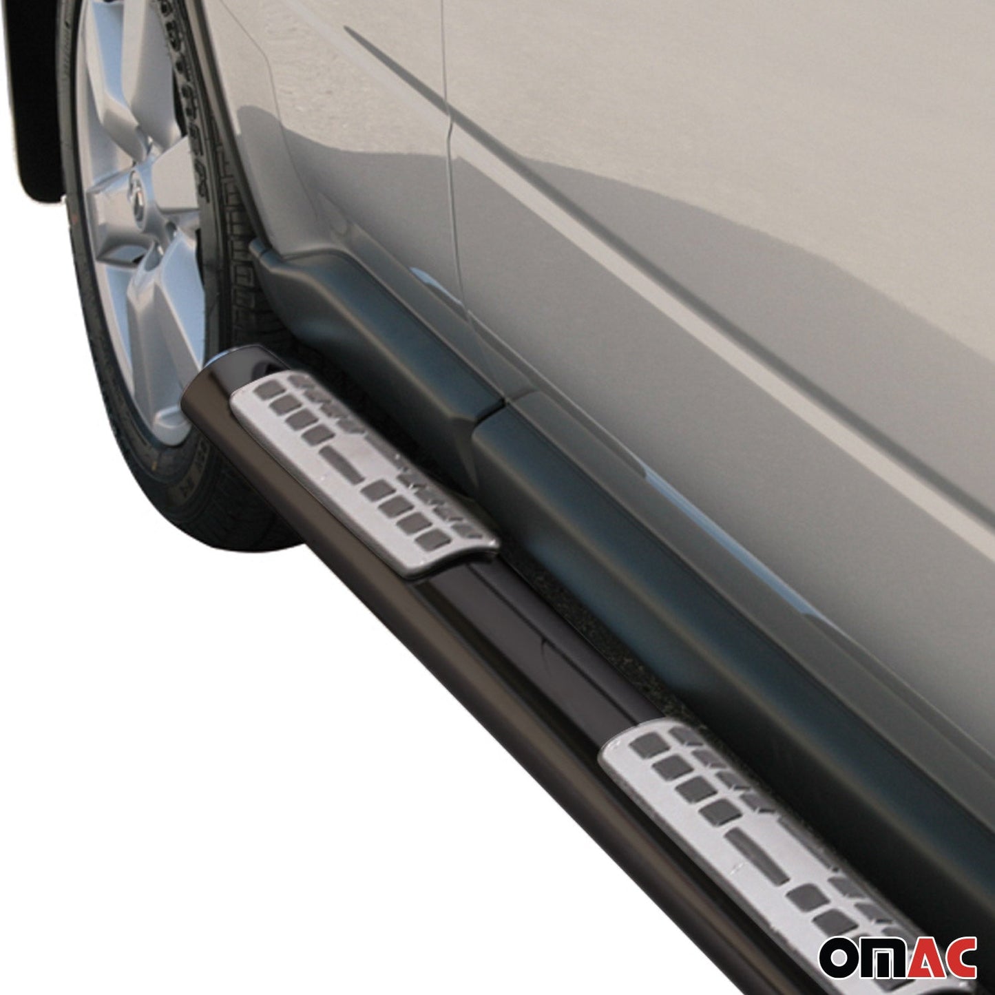 Edelstahl Seitenschweller Schwellerrohre für Nissan X-Trail 2007-2010 Schwarz