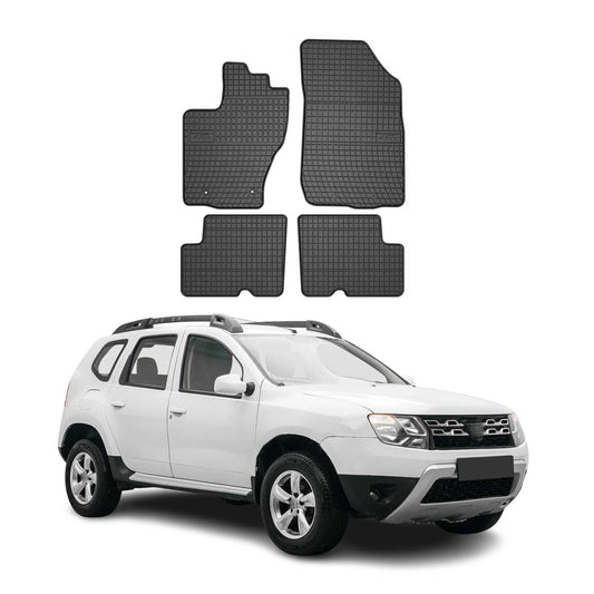 Covorașe cauciuc Dacia Duster 2014-2018, set 4 piese, negru