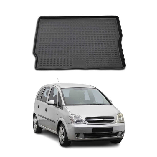 Kofferraummatte Kofferraumwanne für Opel Meriva 2003-2010 Gummi TPE Schwarz