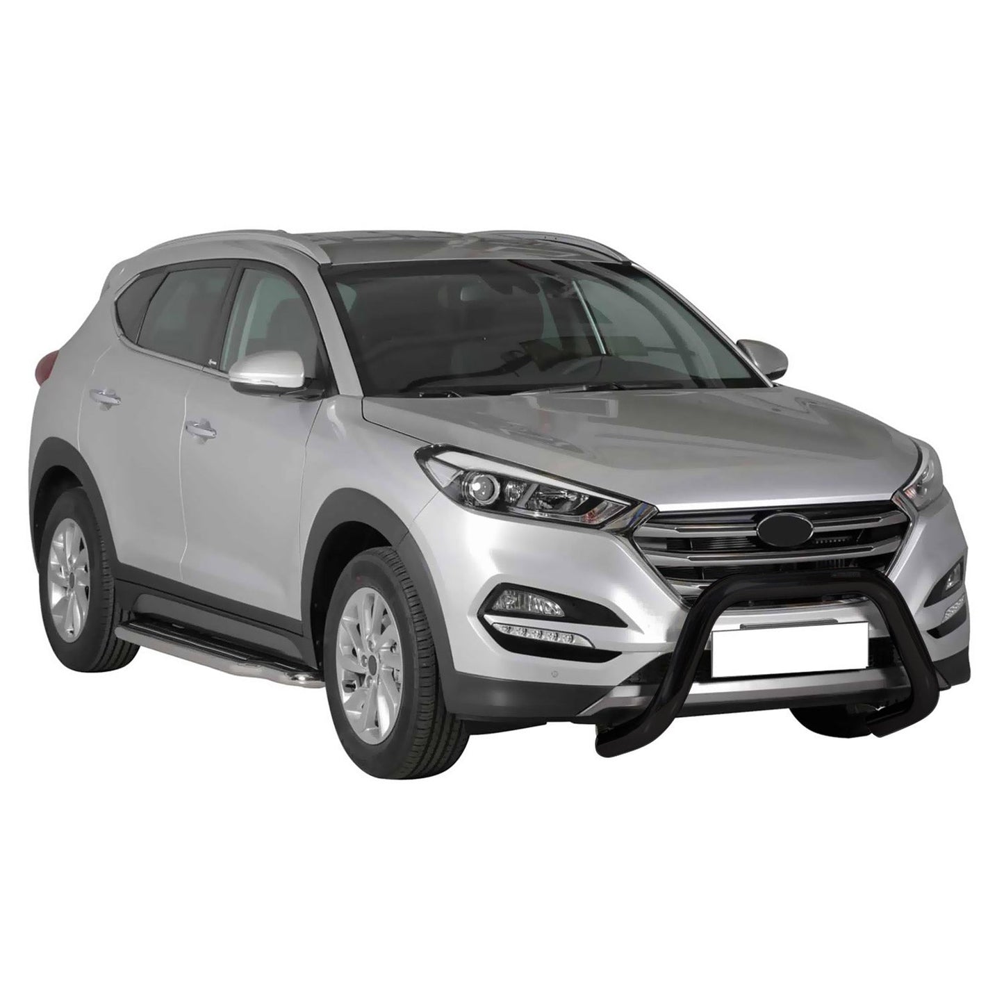 Bară de protecție/buton față pentru Hyundai Tucson 2015-2018, ø76mm, oțel, negru