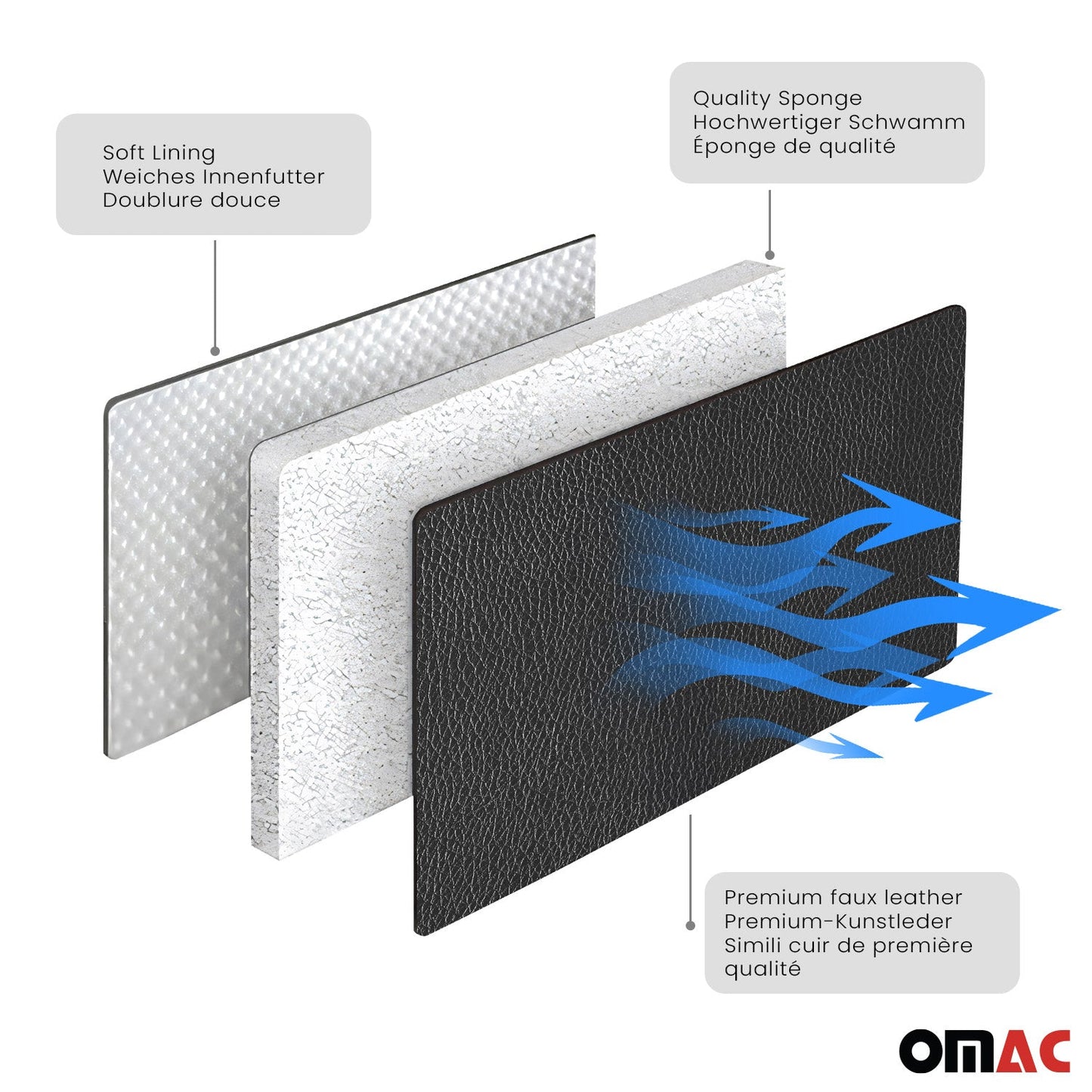 Sitzbezüge Schonbezüge für Ford Transit 2000-2014 Kunstleder Schwarz Weiß