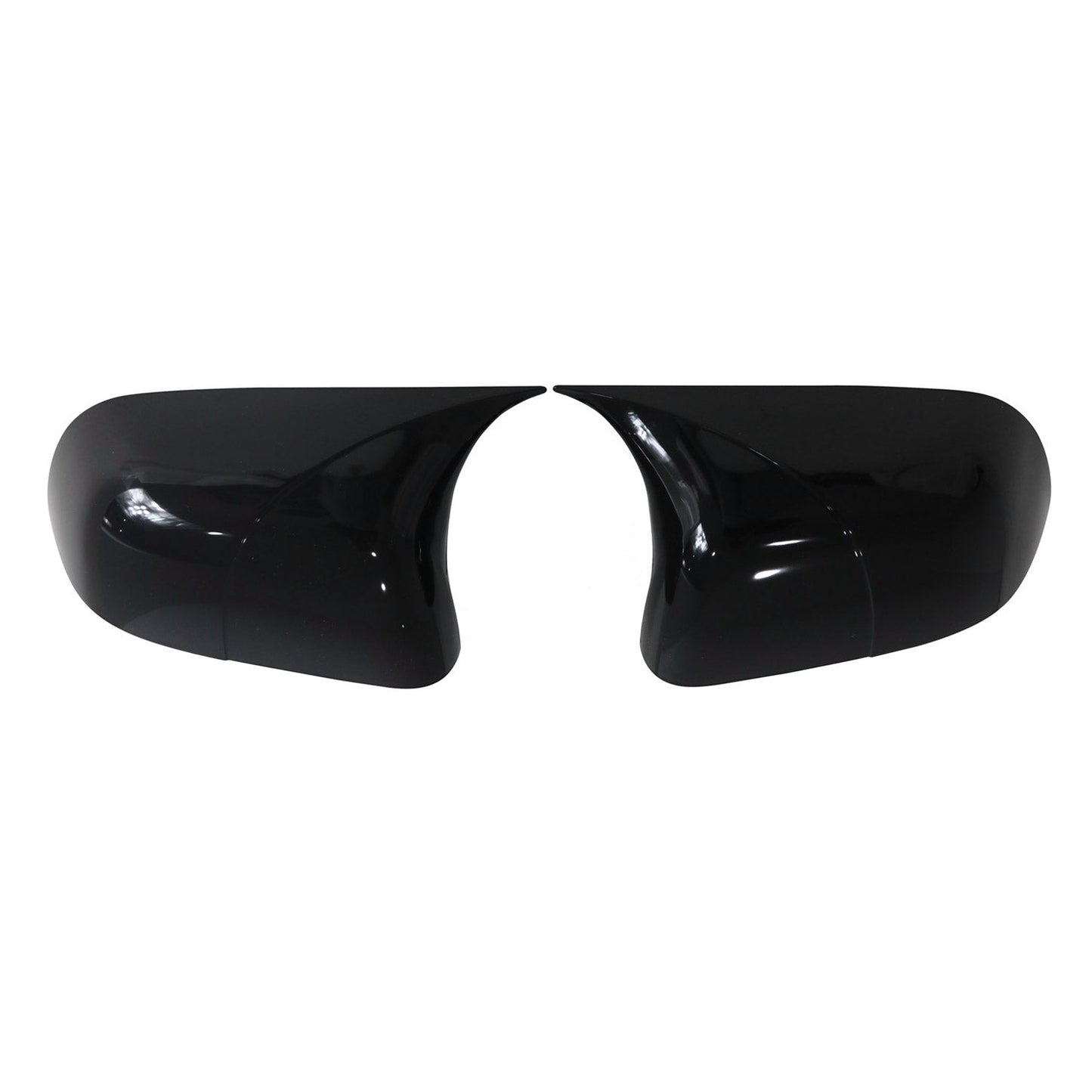 Spiegelkappen Spiegelabdeckung für Dacia Dokker 2012-2021 ABS Schwarz Glanz 2tlg