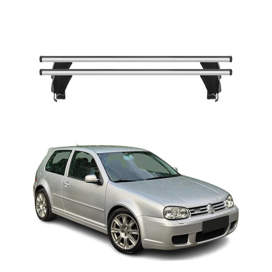 Menabo Dachträger Grundtäger für VW Golf 2003-2008 3tür 50kg Alu Silber 2 tlg