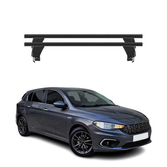 Menabo Dachträger Grundtäger für Fiat Tipo Schrägheck 2015-2025 50kg Alu Schwarz