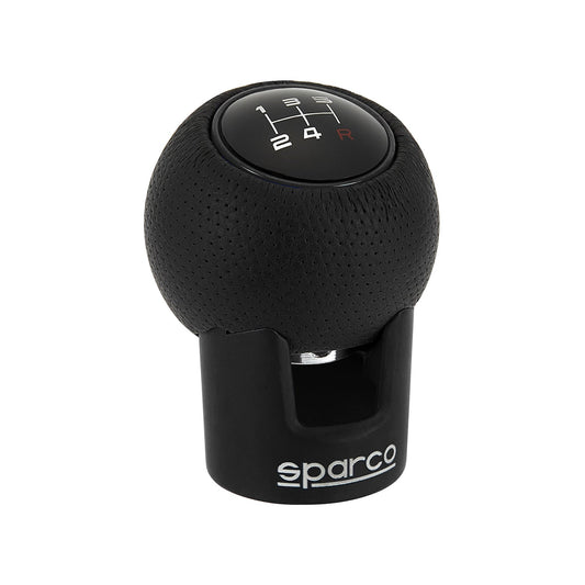 SPARCO Schaltknauf Schalthebel Schaltknopf Aluminium Kunstleder Mattschwarz