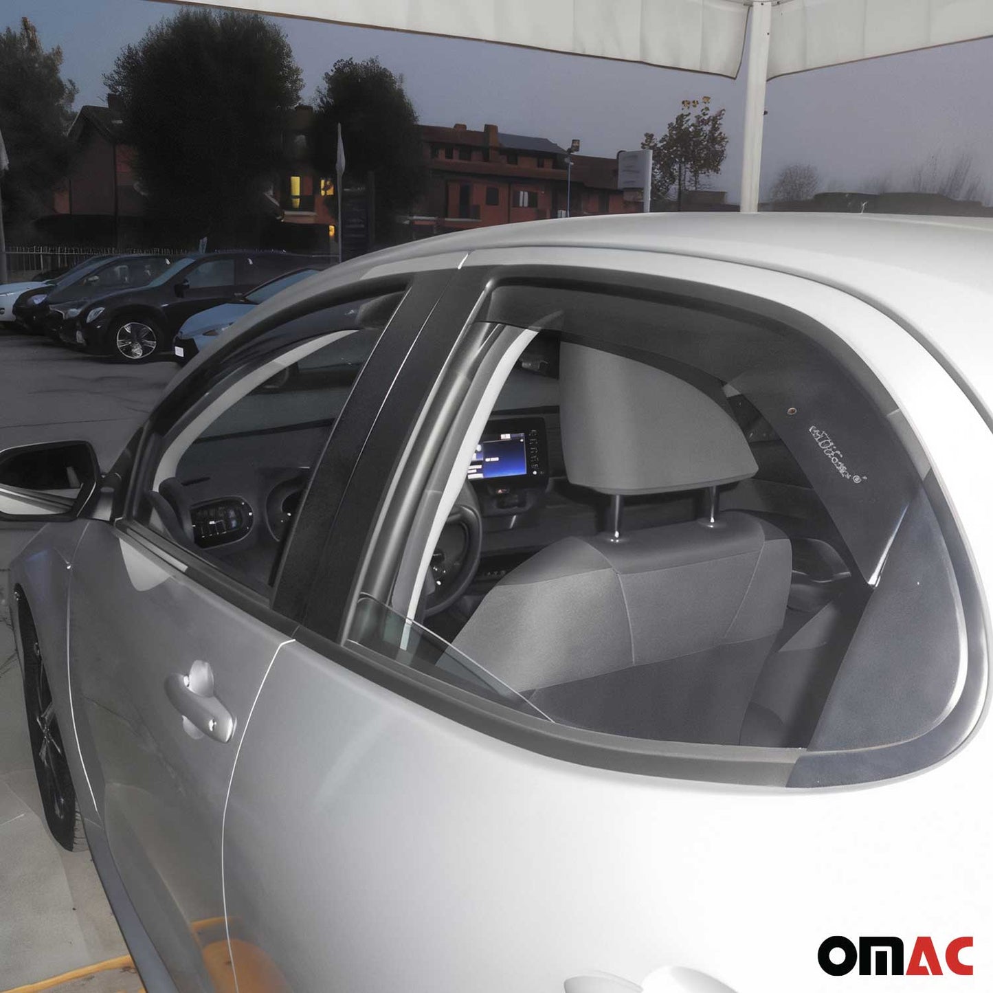 Windabweiser Regenabweiser für Toyota Yaris 2020-2025 Dunkel Acryl 4tlg