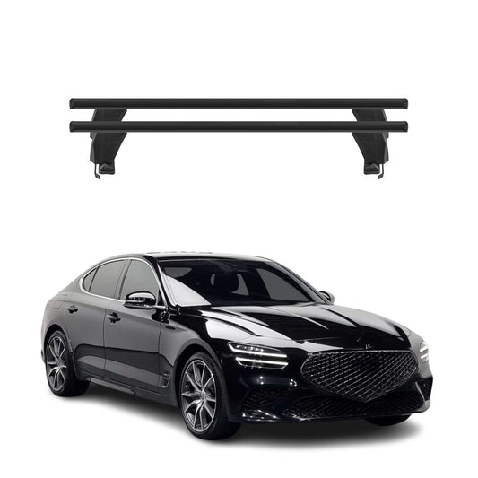 Menabo Dachträger Grundtäger für Genesis G70 2017-2025 50kg Alu Schwarz 2 tlg