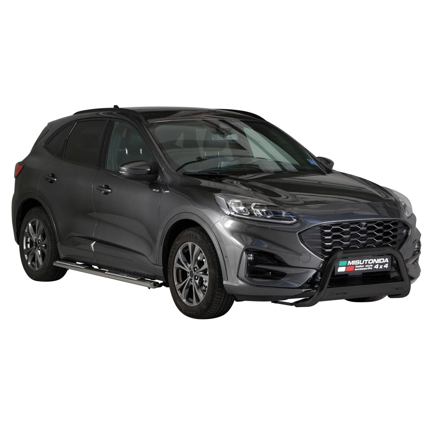 Bară de protecție/buton față pentru Ford Kuga 2019-2025, ø63mm, oțel, negru, protecție