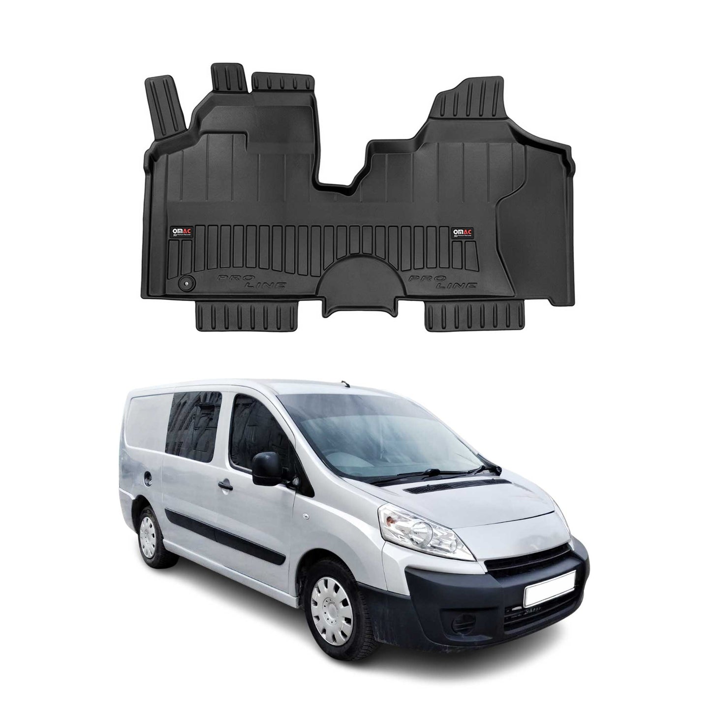 Covorașe auto Citroen Jumpy 2007-2016 TPE Negre 1 buc.