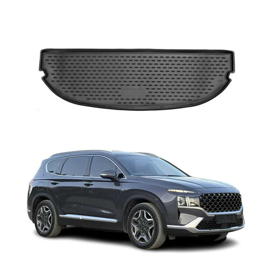 Kofferraummatte Kofferraumwanne für Hyundai Santa Fe 2021-2025 7-Sitzer Gummi