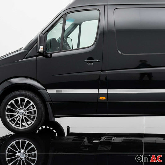 Seitentürleiste Türschutz für Mercedes Sprinter W906 2006-18 L2 RS Chrom 10x