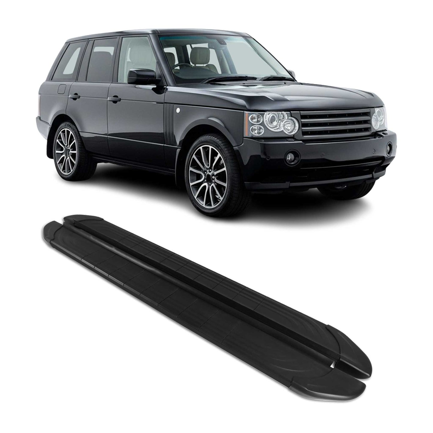 Trittbretter Seitenschweller für Range Rover Vogue 2001-2012 Aluminium Schwarz