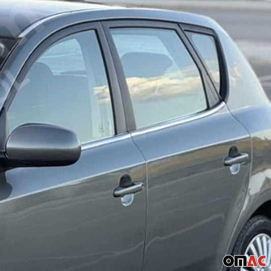 Benzi decorative/ornamente geamuri pentru Kia Ceed hatchback 2006-2012, oțel inoxidabil, set 4 piese