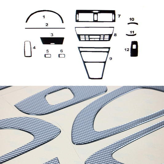 Innenraum Dekor Cockpit für BMW X3 E83 2003-2010 Carbon Optik 12tlg