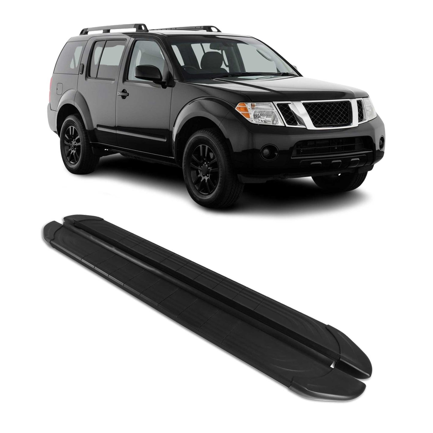 Trittbretter Seitenschweller für Nissan Pathfinder 2005-2012 Aluminium Schwarz