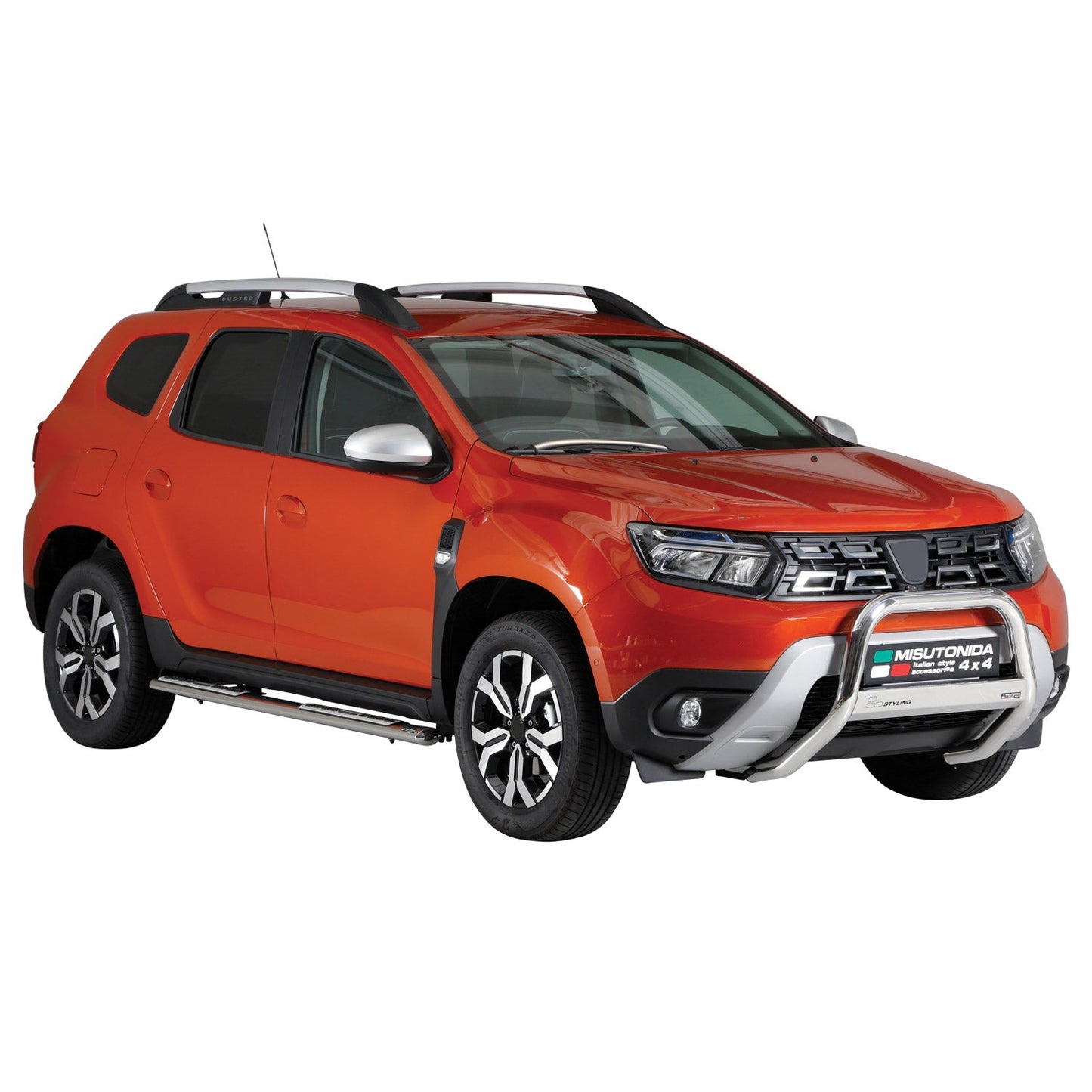 Frontbügel Frontschutzbügel für Dacia Duster 2021-2025 ø63mm Stahl Silber Schutz