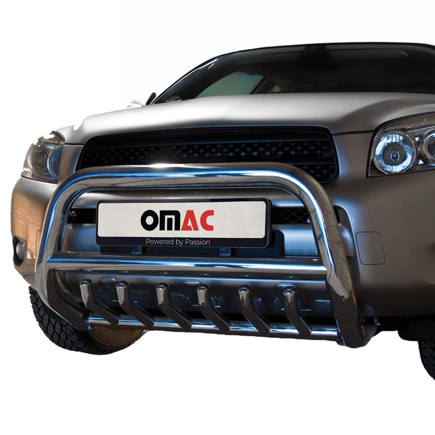 Bară de protecție/buton față pentru Toyota RAV4 2006-2010 cu omologare ABE (omologare de tip germană) oțel argintiu