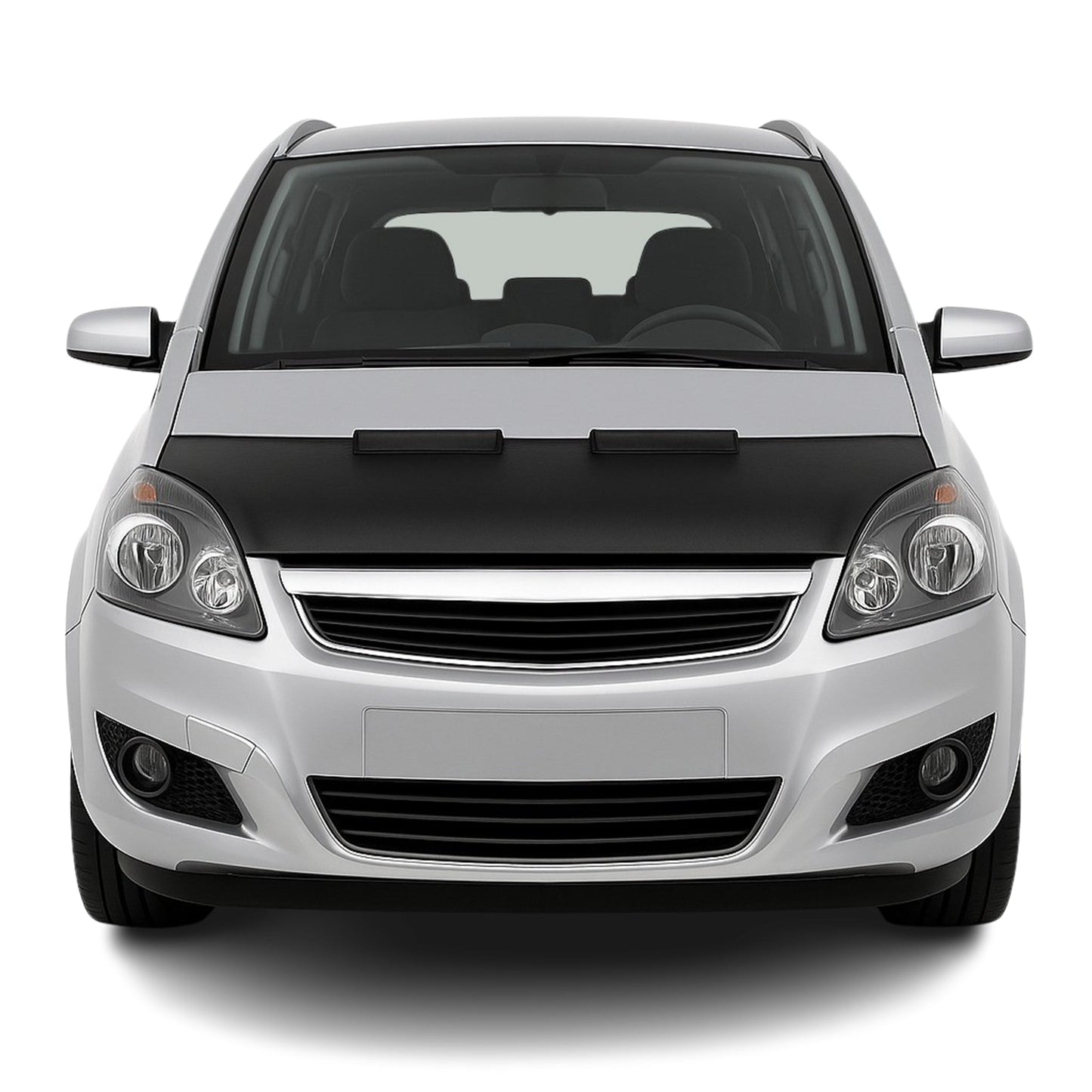 Protecție capotă anti-ciobituri pentru Opel Zafira B 2005-2014, jumătate neagră