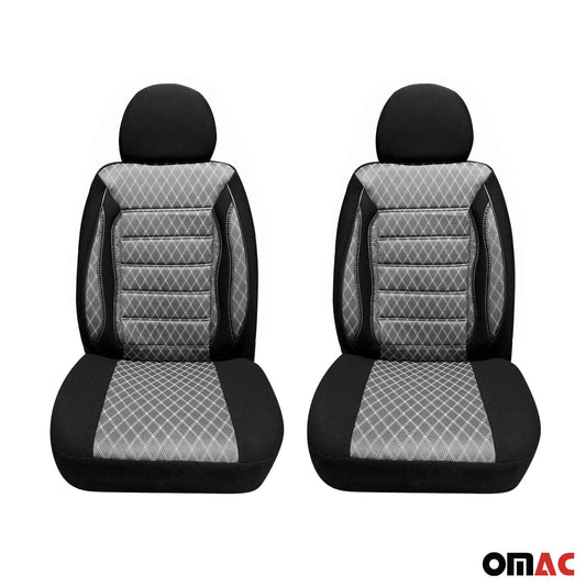 Sitzbezüge Schonbezüge für Toyota Hilux Prius Grau Schwarz 2 Sitz Vorne Satz